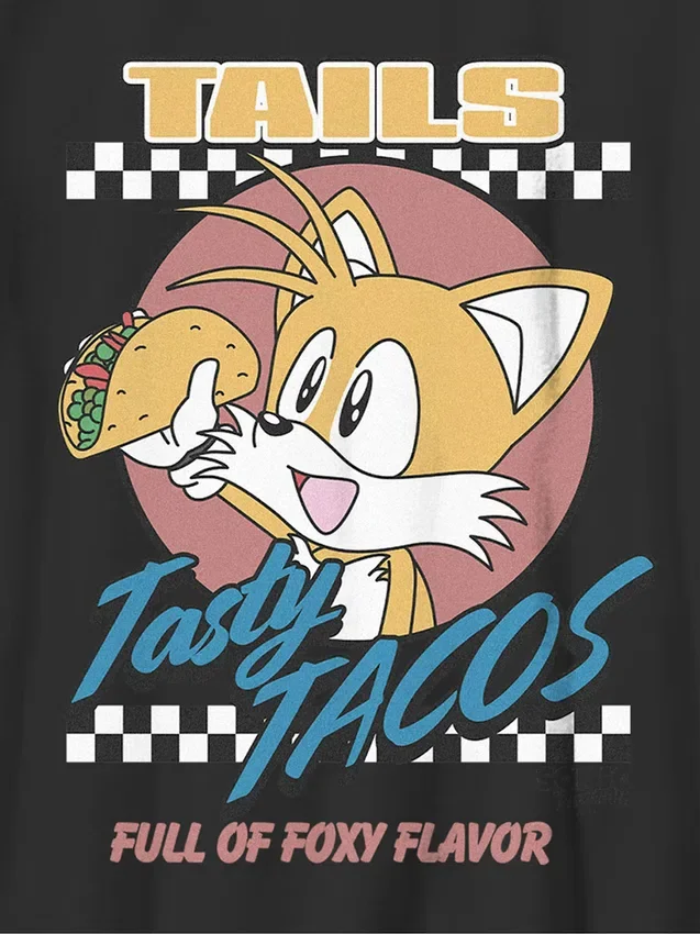 Kinder-T-Shirt mit „Sonic the Hedgehog: Tails Tacos“-Motiv