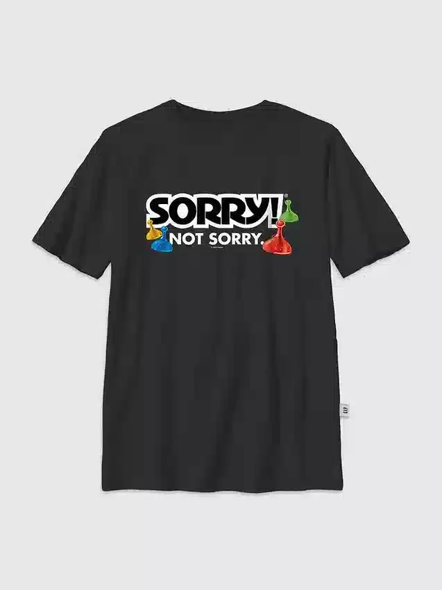 Kinder-T-Shirt mit „Sorry“-Motiv