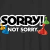 Kinder-T-Shirt mit „Sorry“-Motiv