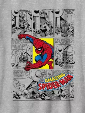 Kinder-T-Shirt mit „Spider-Man“-Comic-Cover-Motiv