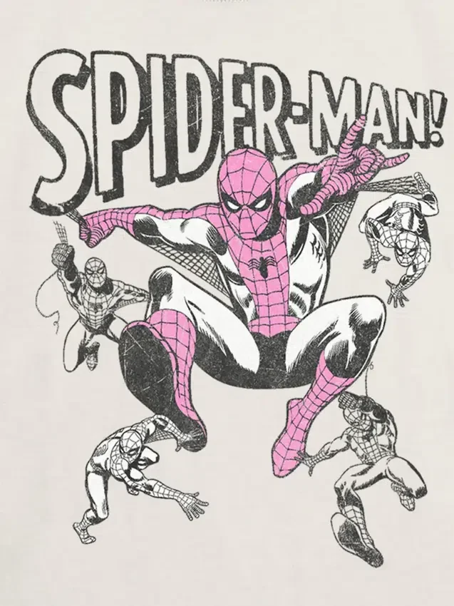Kinder-T-Shirt mit „Spider-Man Vintage Poses“-Motiv