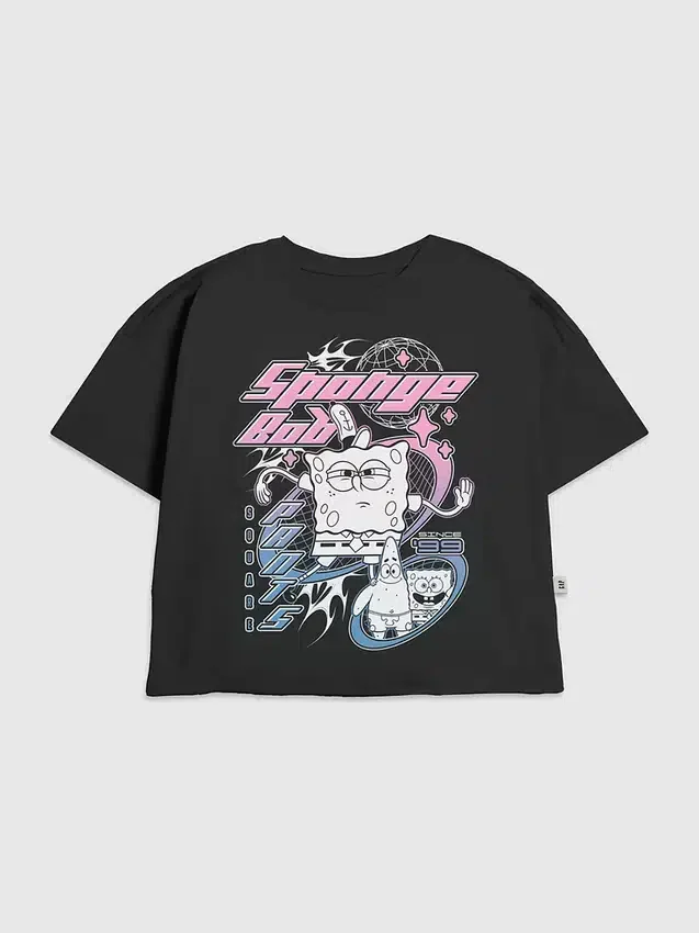 Kinder-T-Shirt mit SpongeBob-Y2K-Motiv