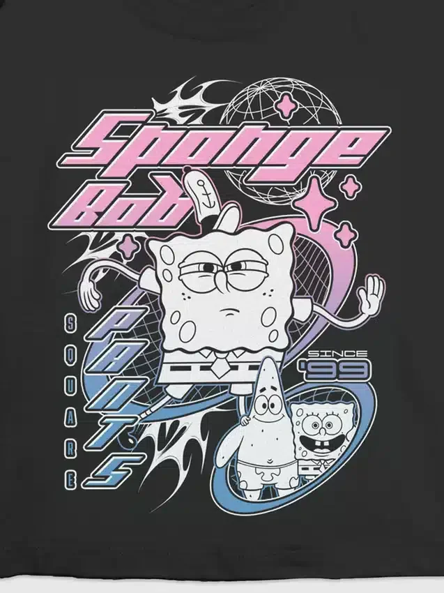 Kinder-T-Shirt mit SpongeBob-Y2K-Motiv