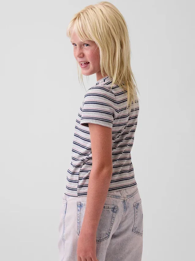 Kinder-T-Shirt mit Streifen