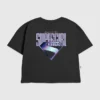 Kinder-T-Shirt mit Supergirl-Logo in Lila