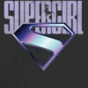 Kinder-T-Shirt mit Supergirl-Logo in Lila