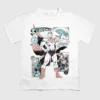 Kinder-T-Shirt mit Superman-Comic-Motiven