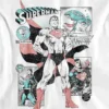 Kinder-T-Shirt mit Superman-Comic-Motiven