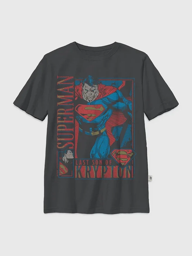 Kinder-T-Shirt mit „Superman Retro“-Motiv