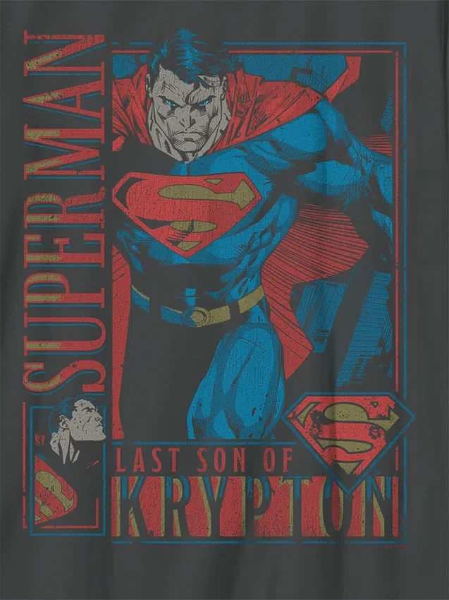Kinder-T-Shirt mit „Superman Retro“-Motiv
