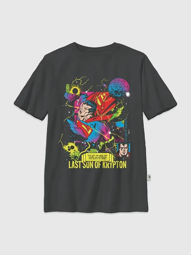 Kinder-T-Shirt mit „Superman – Son of Krypton“-Motiv