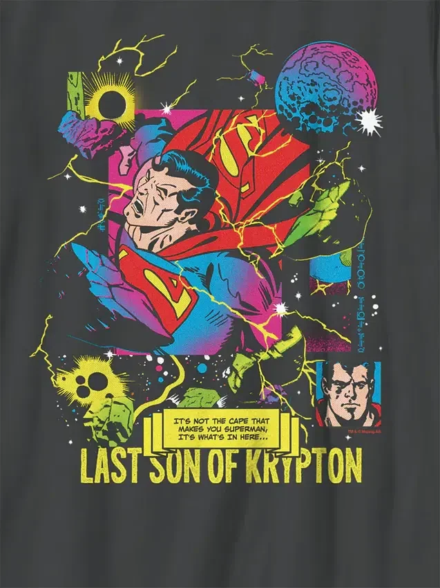 Kinder-T-Shirt mit „Superman – Son of Krypton“-Motiv