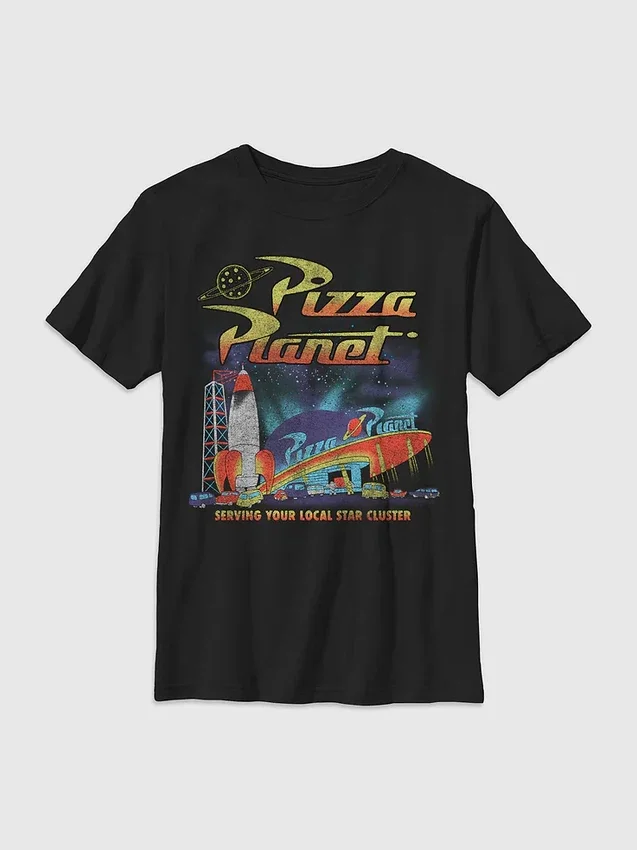 Kinder-T-Shirt mit „Toy Story“-Motiv „Pizza Planet“