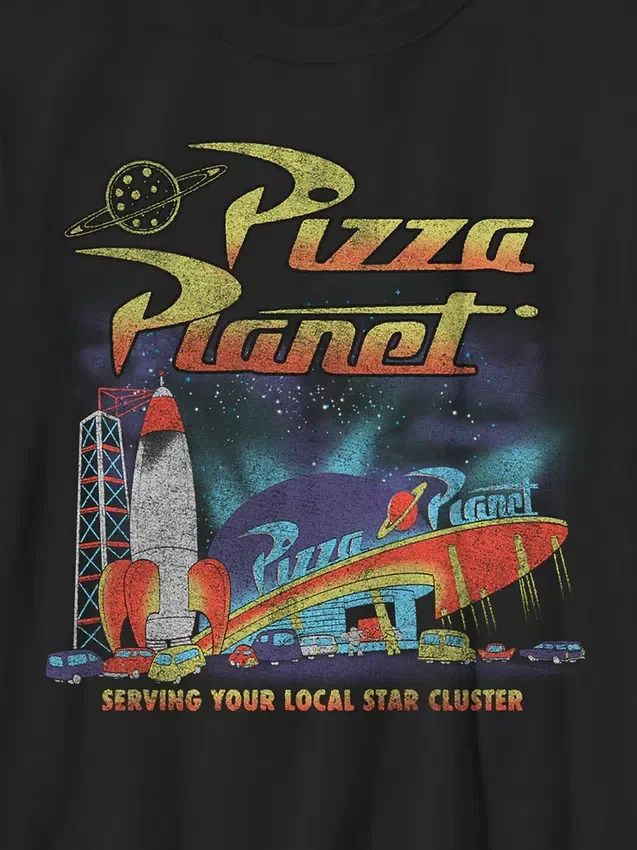 Kinder-T-Shirt mit „Toy Story“-Motiv „Pizza Planet“