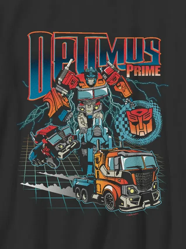 Kinder-T-Shirt mit „Transformers Optimus Prime Speed“-Motiv