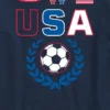 Kinder-T-Shirt mit USA-Fußball-Motiv