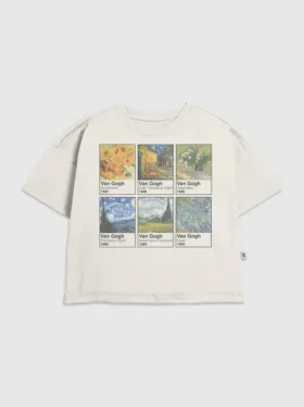 Kinder-T-Shirt mit Van-Gogh-Motiv