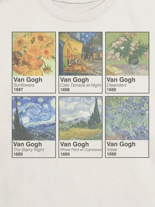 Kinder-T-Shirt mit Van-Gogh-Motiv