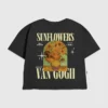 Kinder-T-Shirt mit Van-Gogh-Sonnenblumen-Motiv