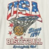 Kinder-T-Shirt mit Vintage-Basketball-Motiv