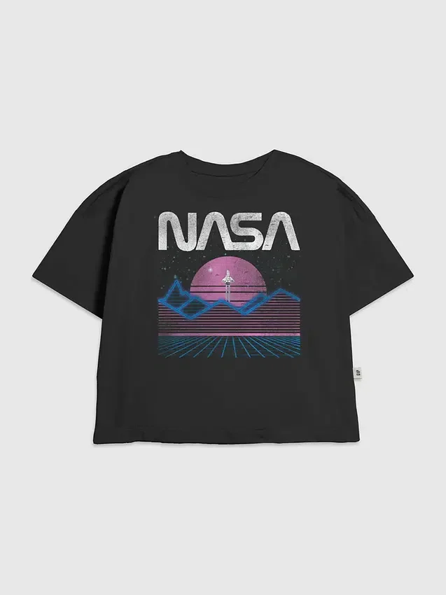 Kinder-T-Shirt „NASA Pastel Space“ mit Grafik