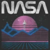Kinder-T-Shirt „NASA Pastel Space“ mit Grafik