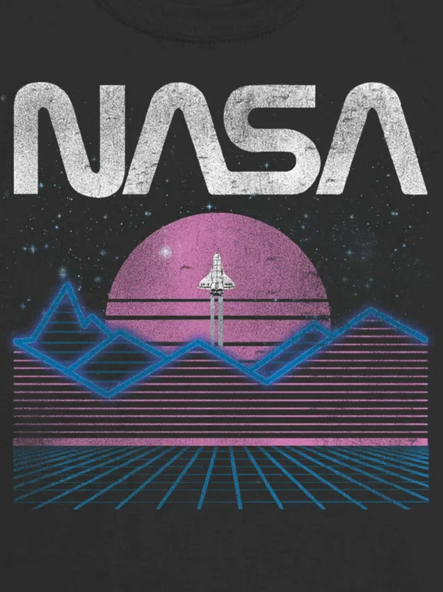 Kinder-T-Shirt „NASA Pastel Space“ mit Grafik