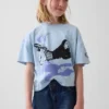 Kinder-T-Shirt „Olivia Rodrigo“ in Oversize-Passform