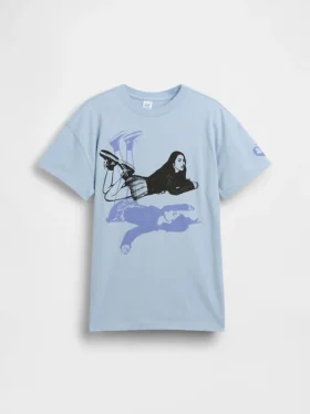 Kinder-T-Shirt „Olivia Rodrigo“ in Oversize-Passform