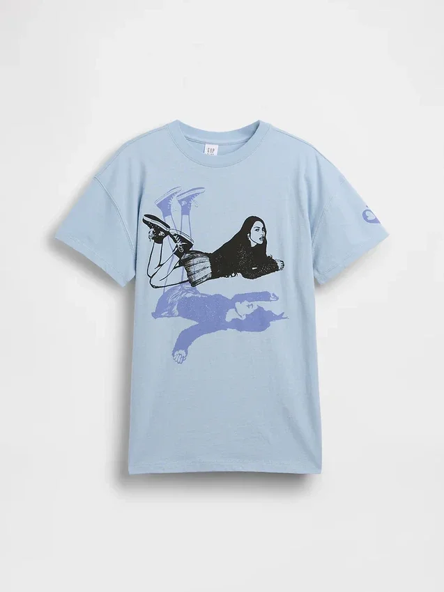 Kinder-T-Shirt „Olivia Rodrigo“ in Oversize-Passform