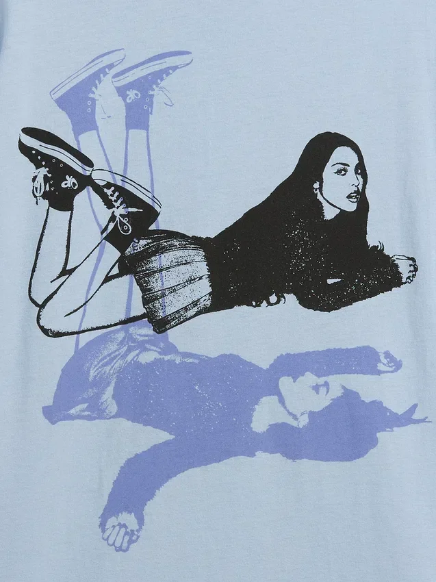 Kinder-T-Shirt „Olivia Rodrigo“ in Oversize-Passform