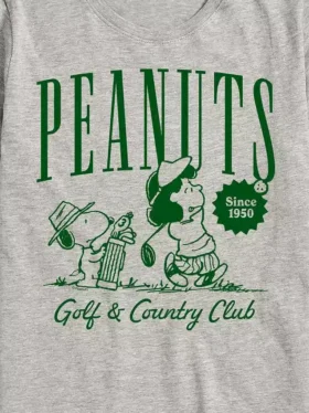 Kinder-T-Shirt „Peanuts Golf Club“ mit kurzen Ärmeln