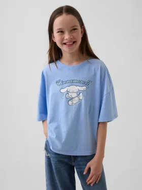 Kinder-T-Shirt „Sanrio“ – Oversize, kastenförmige Passform