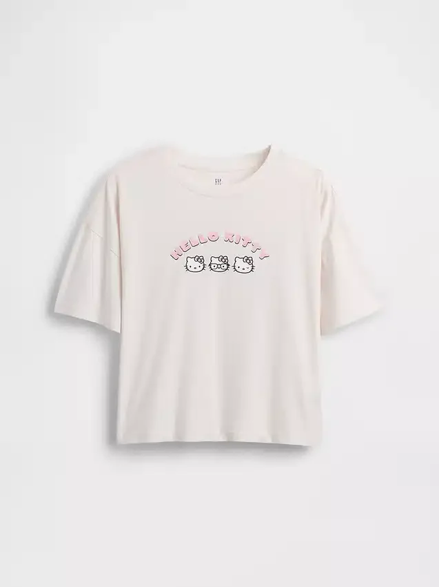 Kinder-T-Shirt „Sanrio“ – Oversize, kastenförmige Passform
