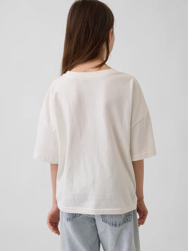 Kinder-T-Shirt „Sanrio“ – Oversize, kastenförmige Passform