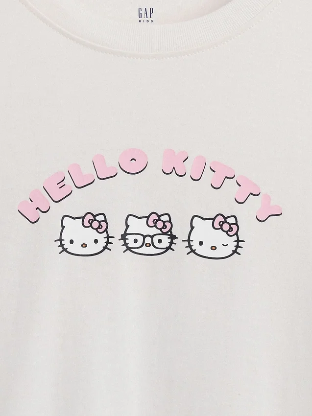 Kinder-T-Shirt „Sanrio“ – Oversize, kastenförmige Passform