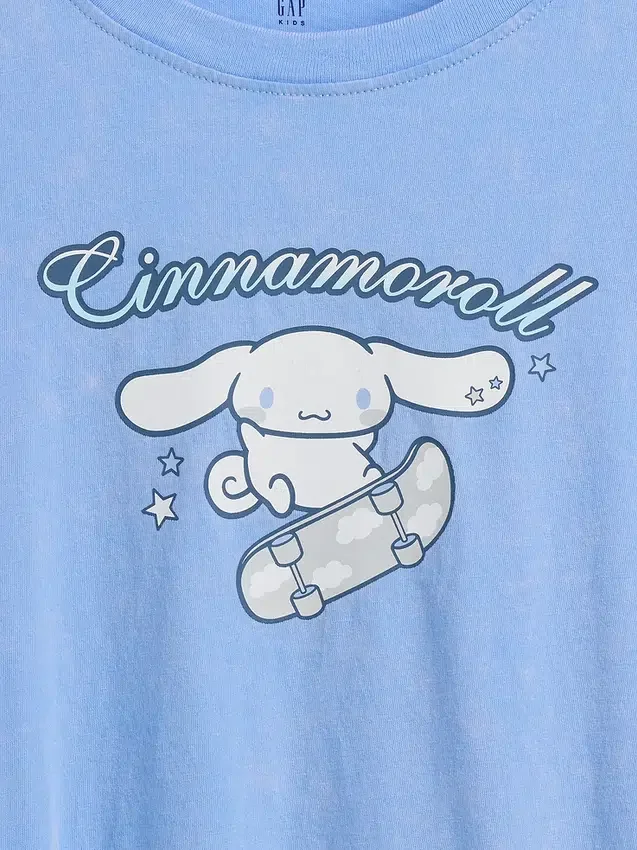 Kinder-T-Shirt „Sanrio“ – Oversize, kastenförmige Passform