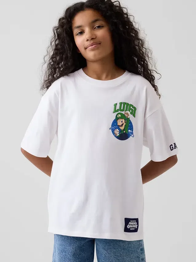 Kinder-T-Shirt „Super Mario“ mit Grafik im Relaxed-Schnitt