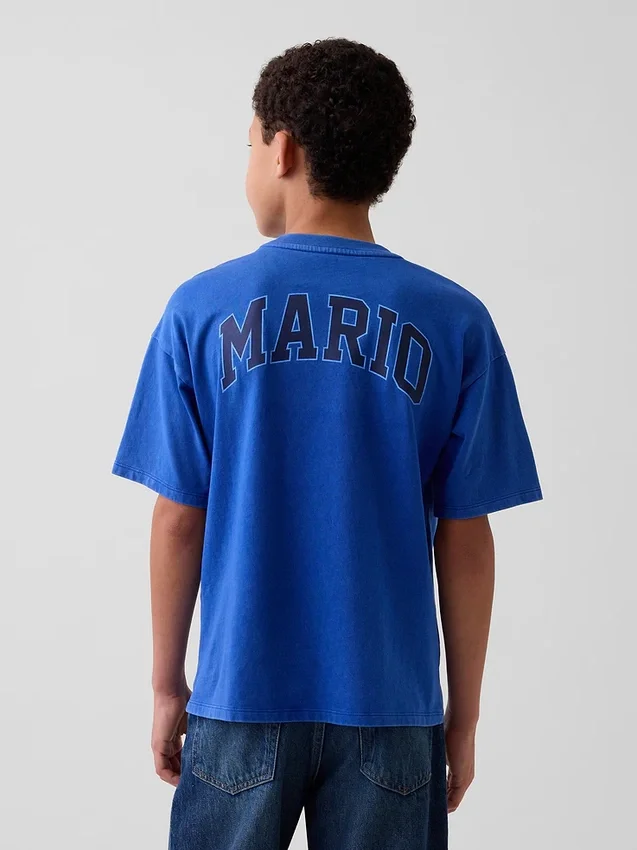 Kinder-T-Shirt „Super Mario“ mit Grafik im Relaxed-Schnitt