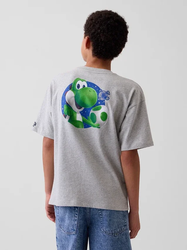 Kinder-T-Shirt „Super Mario“ mit Grafik im Relaxed-Schnitt