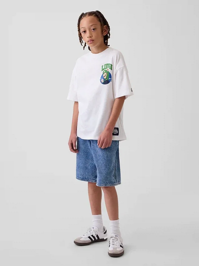 Kinder-T-Shirt „Super Mario“ mit Grafik im Relaxed-Schnitt