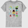 Kinder-T-Shirt „The SpongeBob Movie: Auf der Suche nach Squarepants“ mit Rastermuster, kurzärmelig