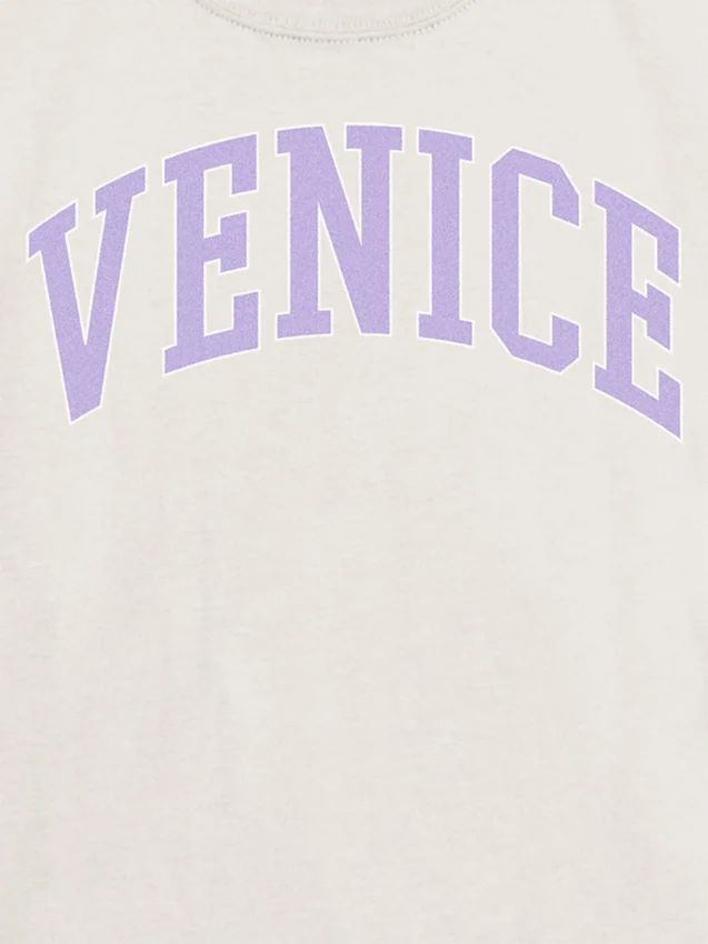 Kinder-T-Shirt „Venice Varsity“ mit Grafik