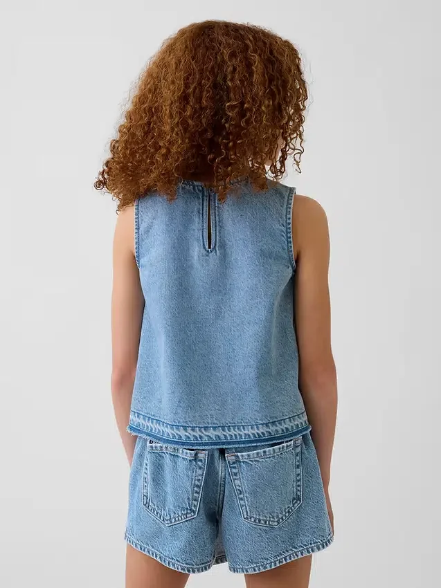 Kinder-Tanktop aus Denim