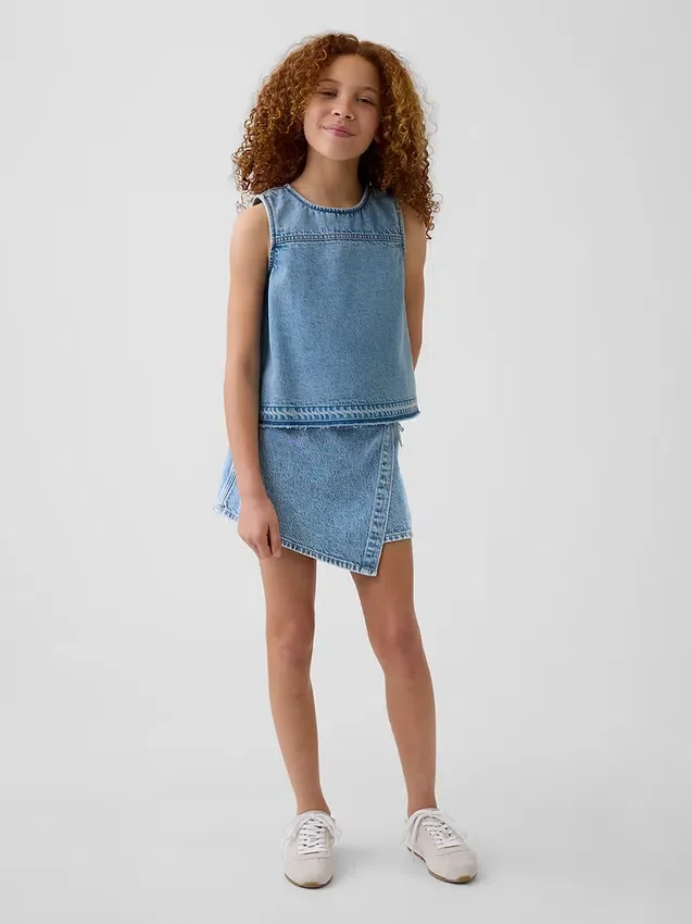 Kinder-Tanktop aus Denim