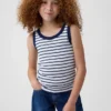 Kinder-Tanktop mit Rundhalsausschnitt und Rippstrick