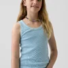 Kinder-Tanktop mit Rundhalsausschnitt und Rippstrick