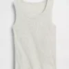Kinder-Tanktop mit Rundhalsausschnitt und Rippstrick
