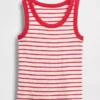 Kinder-Tanktop mit Rundhalsausschnitt und Rippstrick