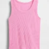 Kinder-Tanktop mit Rundhalsausschnitt und Rippstrick